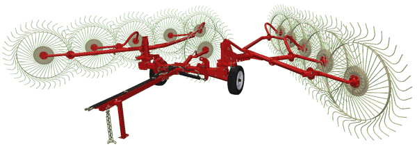 Грабли валковые колесно-пальцевые ГВКП-7.10 «BRAVO»