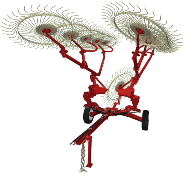 Грабли валковые колесно-пальцевые ГВКП-7.10 «BRAVO»